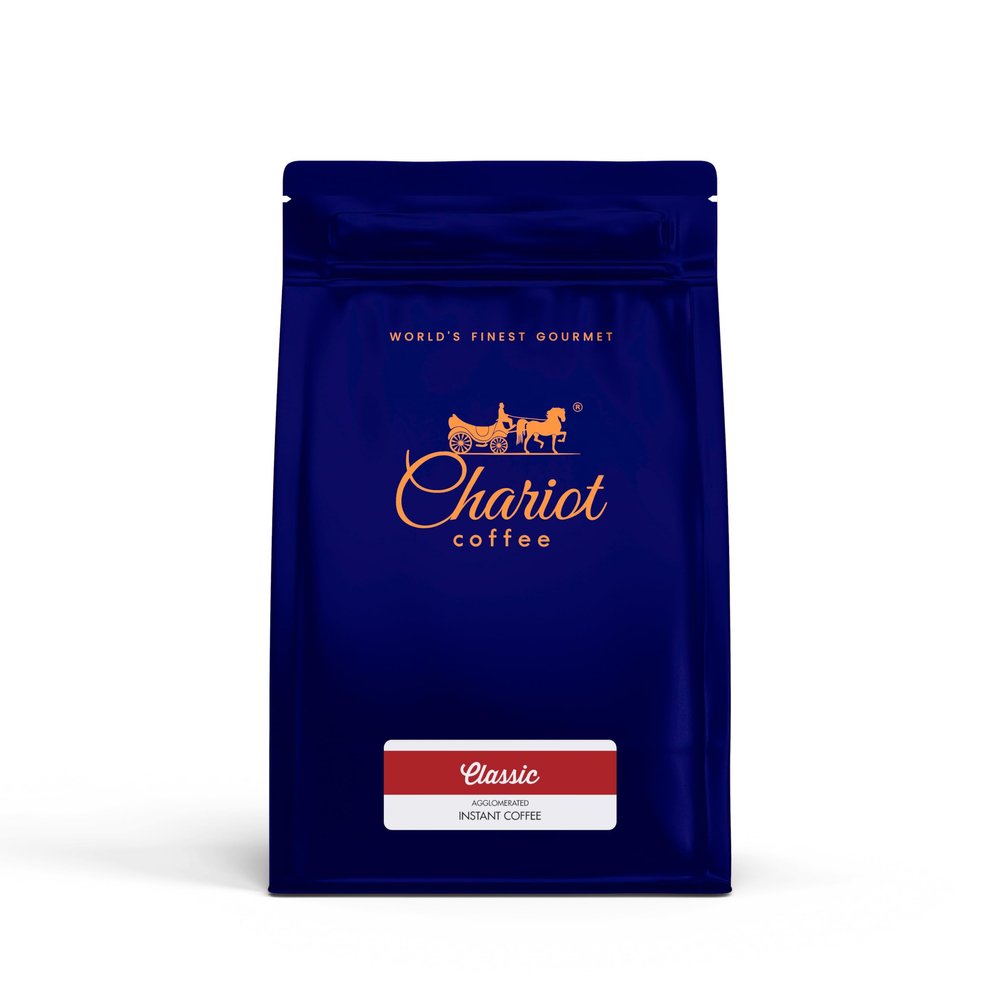 Chariot New York Classic Instant Coffee | 100% Pure Arabica Agglomerated Coffee | Rich Aroma, Smooth Taste | No Chicory | Premium Instant Coffee  250g