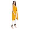 HYPERNATION Yellow Color Cotton Sleeveless Women's Shrugs(HYPW02941,XL) view 4