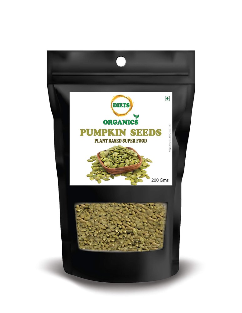 DIETS ORGANICS Raw Pumpkin Seeds for Eating -200Grams