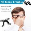 12 Pairs Adhesive Eye Glasses Nose Pads, Water-Drop Shape Stick on Anti-Slip Soft Silicone, Adhesive Nose Pads Glasses Nose Pad for Glasses, Eyeglasses and Sunglasses 2.5mm Black view 2