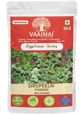 VAAIMAI Sirupeelai Powder / Aerva lanata / Mountain Knot Grass, 50g