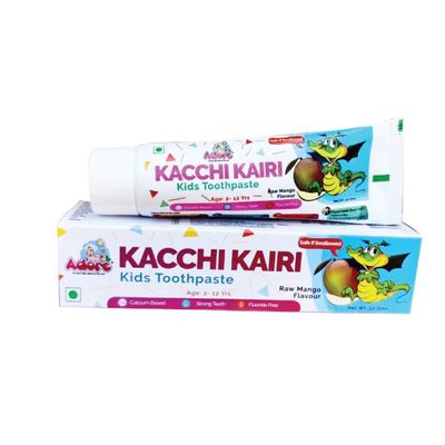 Adore Kacchi Kairi Kid Toothpaste with Raw Mango Flavor- 50gm (Pack of 4)