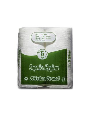 Jonty Brand - Premium Kitchen Tissue/Towel Paper Roll - 2 Rolls/Pack (2-10 packs available) (80 Pulls Per Roll) (8)