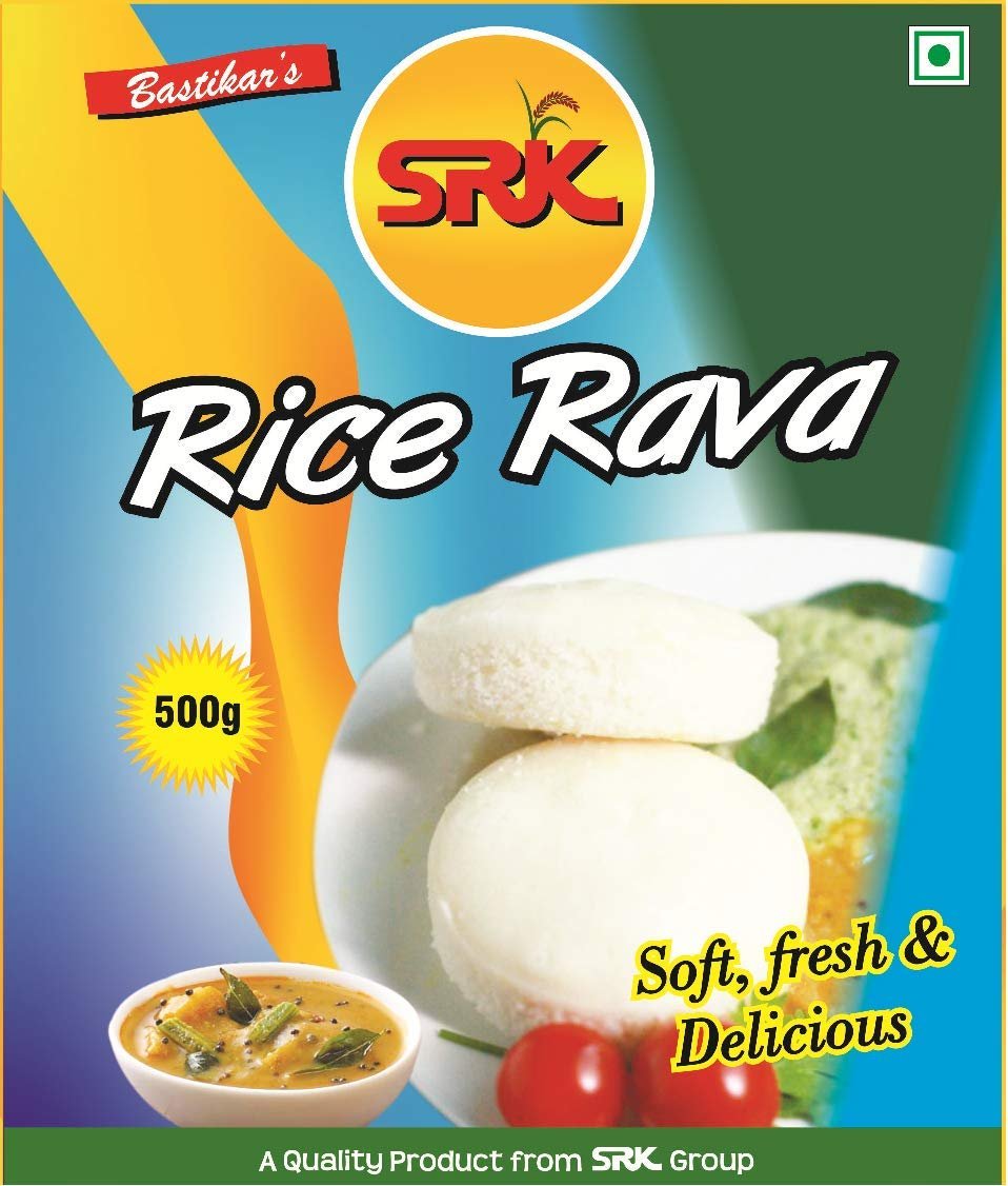SRK Rice Idly Rava 500 gm/Half kg (Pack of 3)