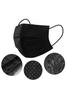 GreatDio RSM 3 Layer Non-Woven Fabric Disposable Medical Surgical Face Mask With Nose-Pin (Black, Without Valve, Pack of 25) for Unisex view 2