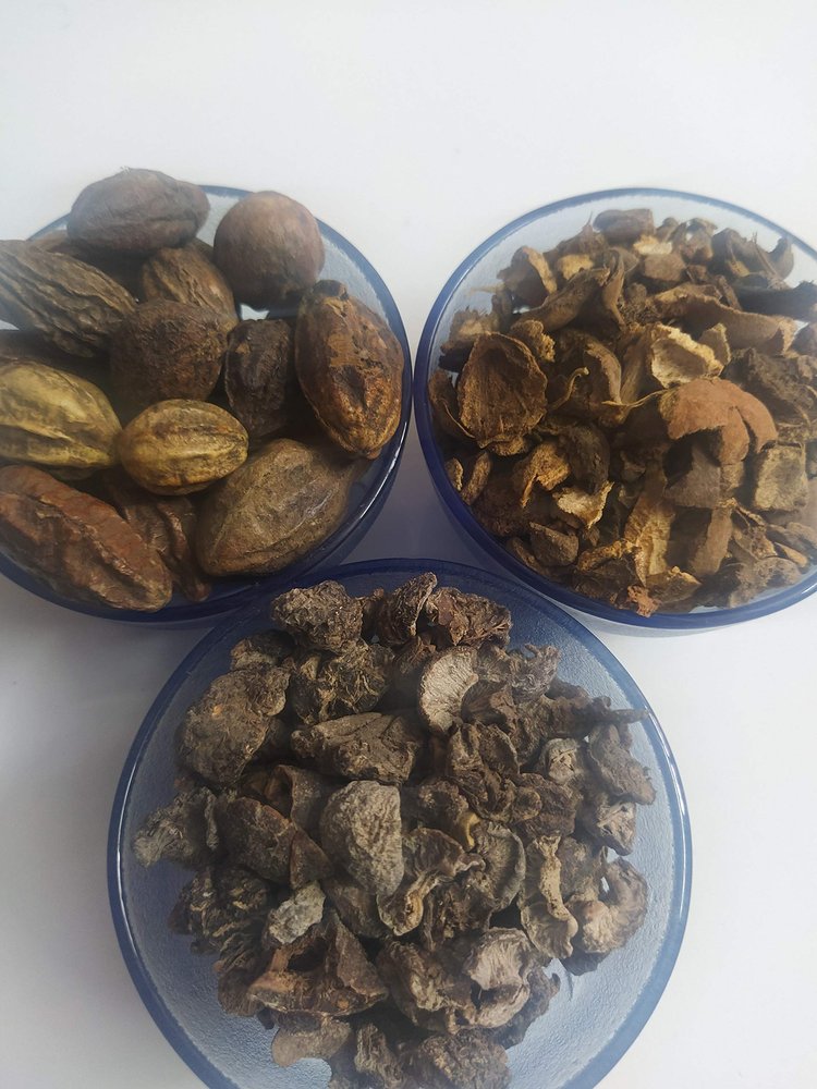 Ambe Ayurveda - Combo Triphala - Badi Harad - Baheda - Amla Raw - 200gm each