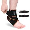 2 Pack Adjustable Ankle Brace for Women and Men-Ankle Support Brace for Sprained Ankle,Plantar Fasciitis,Achilles Tendon-Compression Ankle Wrap for Volleyball,Running,Tennis -Universal Size fits All view 1