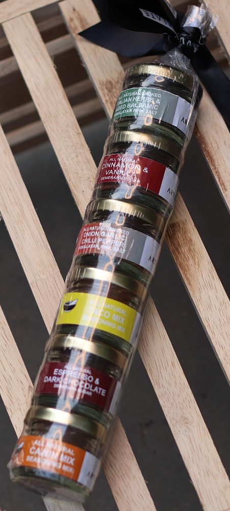ARTISAN PALATE TASTERS STACK SMALL JARS 40 GRAMS EACH 6 FLAVOURS