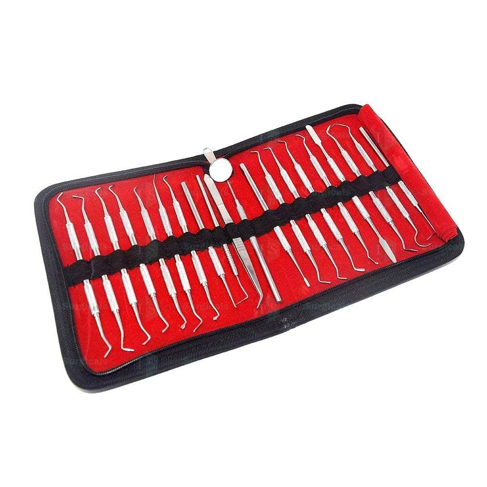 BSIPL Dental Conservative Instrument Kit of 20 Instruments Made Of medical Grade 410 Stainless Steel