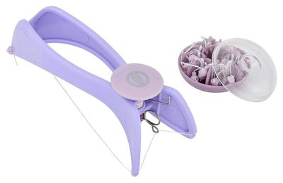 ARURA (LABEL) Plastic Eyebrow Face and Body Hair Threading and Removal System Slique Tweezer Ease Waxing Machine