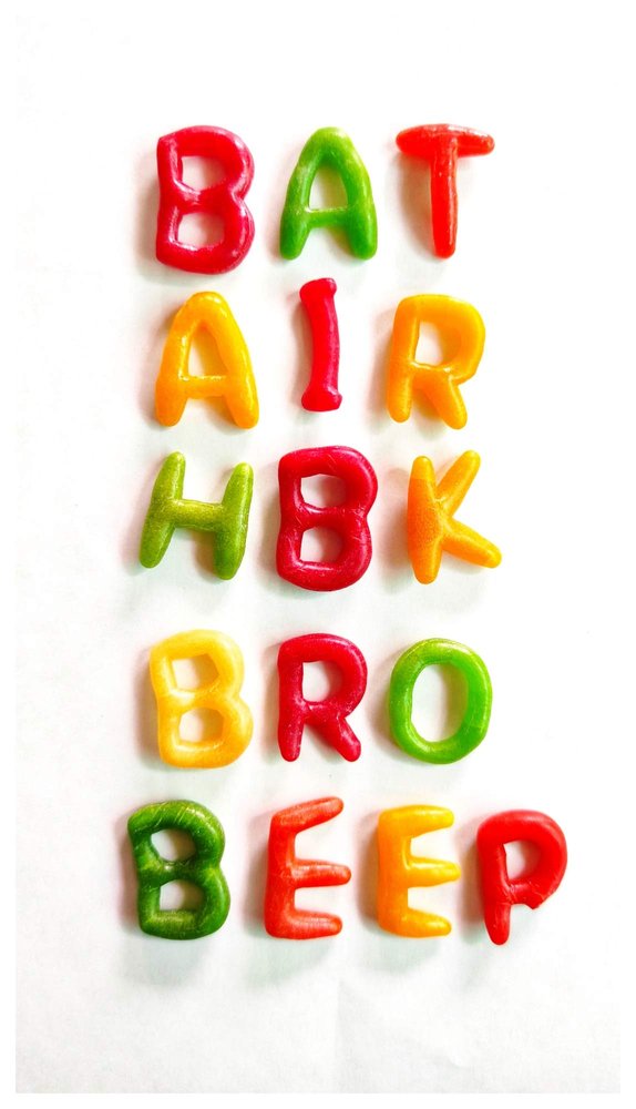 Kitchen Jungle ABCD Learning Alphabet Fryums Snack [WITH CHAT MASALA] | Tasty papad fryums Ready to Fry (400)