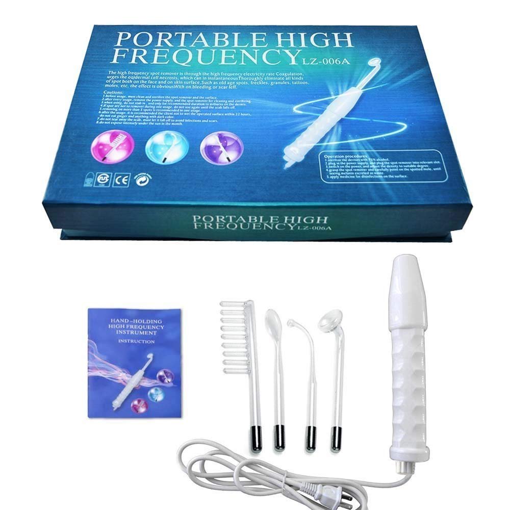 IAS High Frequency Machine Electric Therapy Device/Portable Handheld Electrotherapy Comb/Current Bar For Hair Growth Facial Acne Repaired Facial Massager