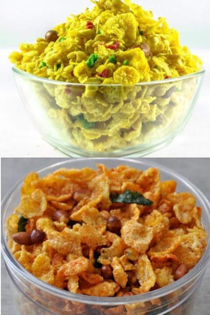 Anuvan Feel The Utsav Special Namkeen Combo Corn Meetha Mixture 500G + Corn Spicy Mixture 500G