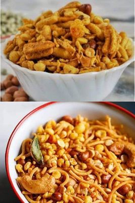 Anuvan Feel The Utsav Namkeen Special Combo Indori Jodhpuri Mixture 500G + South Indian Mixture 500G (1000G)