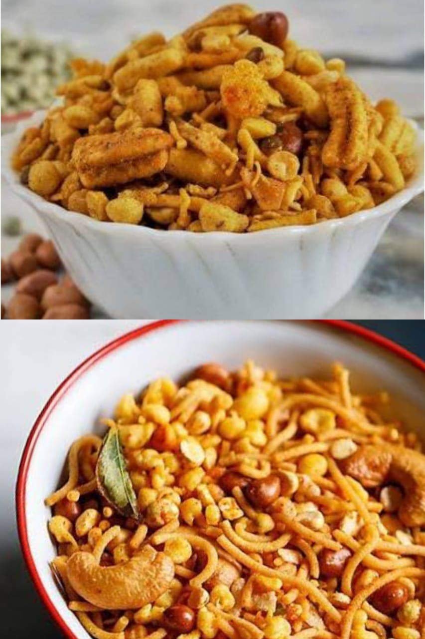 Anuvan Feel The Utsav Namkeen Special Combo Indori Jodhpuri Mixture 500G + South Indian Mixture 500G (1000G)