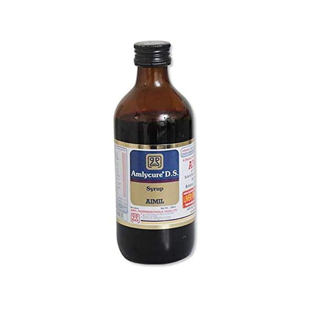 AIMIL Amlycure D.S. Syrup for Liver Health Natural Liver Herbal Tonic 200 ML (Pack of 2)