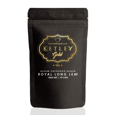 Ketley Gold Assam Orthodox Black Tea, 150g, Pack of 6 | Long Leaves