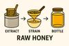 The Honey Company Fennel (Saunf) Raw Honey 350g  100% Pure, Unprocessed, Unheated, Unblended, Nectar from Fennel Flowers, No Additives, Monofloral view 3