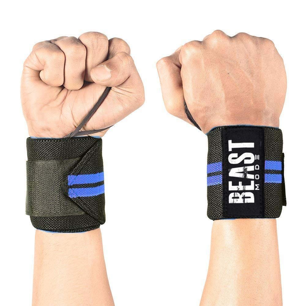 GymWar Weightlifting Workout Gloves with Wrist Wrap Support for Good Grip, Full Wrist Protection- Suitable for Men and Women- Ideal for Weightlifting, Crossfit Training, Fitness, Pull Ups