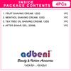 Adbeni Combo - Lilium Shaving Cream & After Shaving Gel For Men, Pack of 4, (GC835) view 3