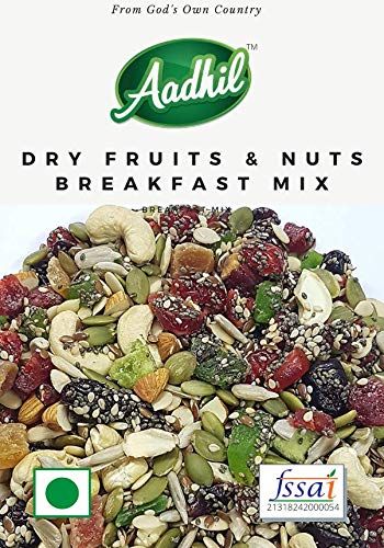 Aadhil Arabian Quality Plus Handpicked Healthy Breakfast Mix Dry Fruits and Nuts, Healthy Nuts Mix - 400g
