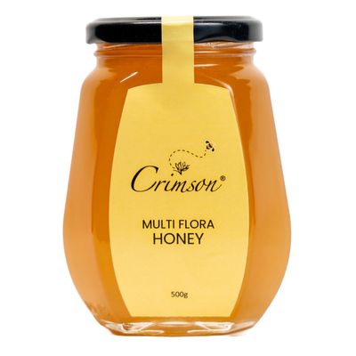 CRIMSON Kashmiri Honey-Natural Honey-Pure Honey-Multi Floral Honey-Government Certified Kashmiri Honey 500G