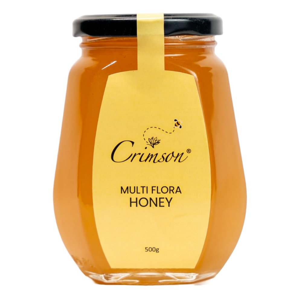 CRIMSON Kashmiri Honey-Natural Honey-Pure Honey-Multi Floral Honey-Government Certified Kashmiri Honey 500G