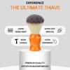 RUBAB MEN Premium Soft Shaving Brush for Men |FireFly Edition| Experience Luxury Shaving with Cruelty-Free Bristles & Vibrant Orange Ergonomic Handle | Handcrafted with Passion in India view 3