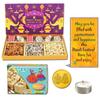 BOGATCHI Diwali Gift Pack, Diwali Chocolate, Diwali Sweets and Diwali Dry Fruits Combo, 470g + Free Real Gold Plated Coin , Free Diwali Greeting Card view 1