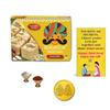 BOGATCHI Bhai Dooj Sweets Box, Traditional Indian Sweet - Soan Papdi, 200g + Free Gold Plated Coin with Laxmi-Ganesh and Yantra Engraved, Free Bhai Dooj Greeting Card view 1