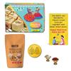 BOGATCHI Bhai Dooj Combo Box, Bhai dooj Salted Almonds and Sweets 350g + Free Gold Plated Coin with Laxmi-Ganesh and Yantra Engraved, Free Bhai Dooj Greeting Card view 1