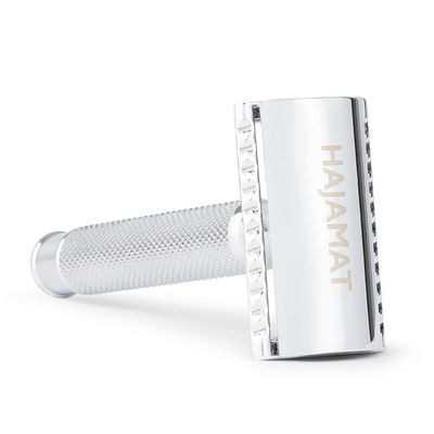 Hajamat Scythe Double Edge Safety Razor for Men| Stainless Steel Shaving Razor for Men | Classic Single blade razor | Traditional closed comb metal razor| Chrome finish | Fits all double edge blades
