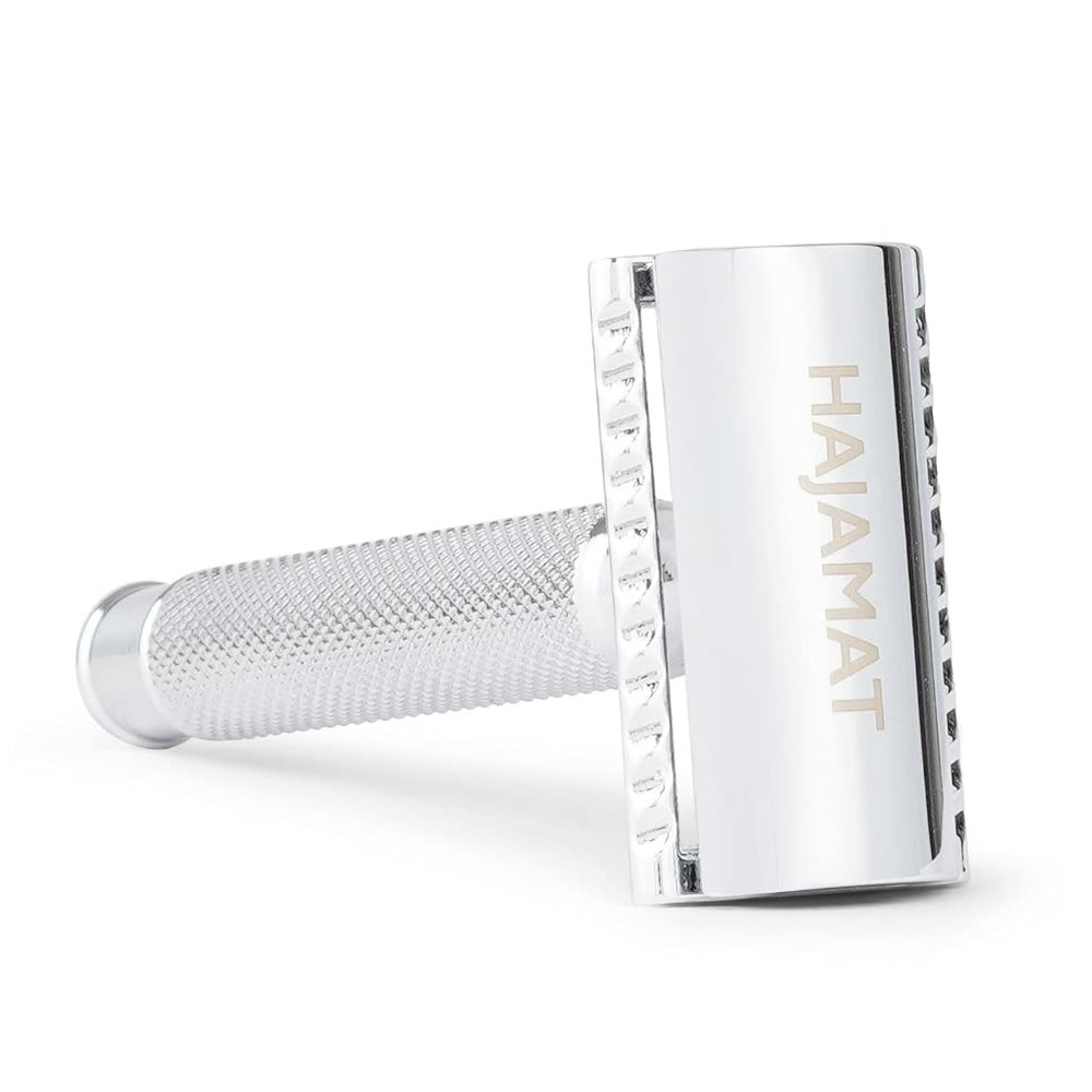 Hajamat Scythe Double Edge Safety Razor for Men| Stainless Steel Shaving Razor for Men | Classic Single blade razor | Traditional closed comb metal razor| Chrome finish | Fits all double edge blades