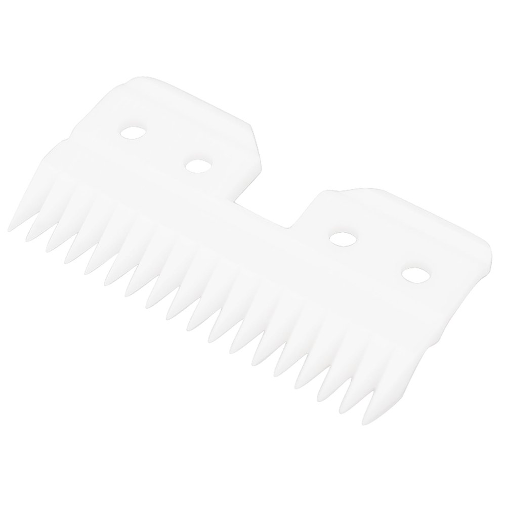Professional Replacement Blade Cutter for Fast Feed, 18 Teeth Ceramic Moving Blade, Grooming Tools Replacement Ceramic Cutters for Pets/Human, Fits AG/A5 Hair Clippers(Off White, 1 Pieces)
