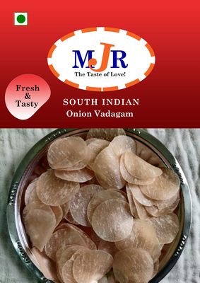 MJR Grandma Special (100% Rich in Taste , Crispy Texture, Crunchy Feast) Onion Fryums / Vengaya vadagam- 250gm