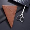 HITOPTY Nose Hair Scissors, 3.6inch Stainless Steel Rounded Tip Small Shears Safety Beauty Trimming Kit for Facial Ear Grooming with PU Case view 4