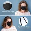 100 Pcs Disposable Face Masks, 3 Ply Face Masks Black Disposable Mask view 3