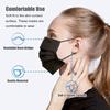 100 Pcs Disposable Face Masks, 3 Ply Face Masks Black Disposable Mask view 4