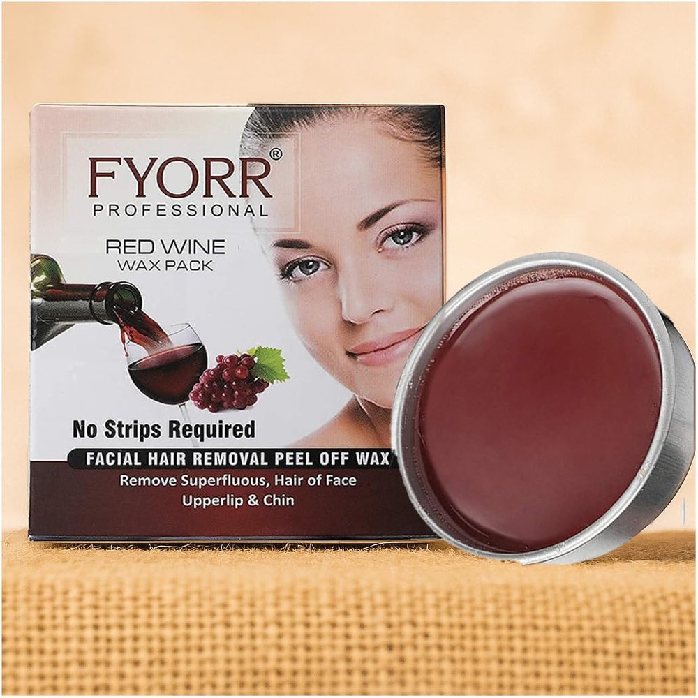 Fyorr Facial Katori Peel-Off Wax Red Wine-80gm