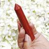 9Dzine Red Jasper Crystal Wand for Reiki Healing 50-100 Gm | Natural Crystals Stone Wand for Vastu Meditation Massager Tool view 2