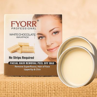 FYORR Women Facial Katori Peel-Off Wax Combo Of 2 White Chocolate - 80 Gm Each