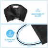 Black Disposable Face Masks 4 Layers Protection 50Pcs, Adult Dust Mask Comfortable Safety Facial Mouth Covers Nose Wire Protective Masks School Office view 3