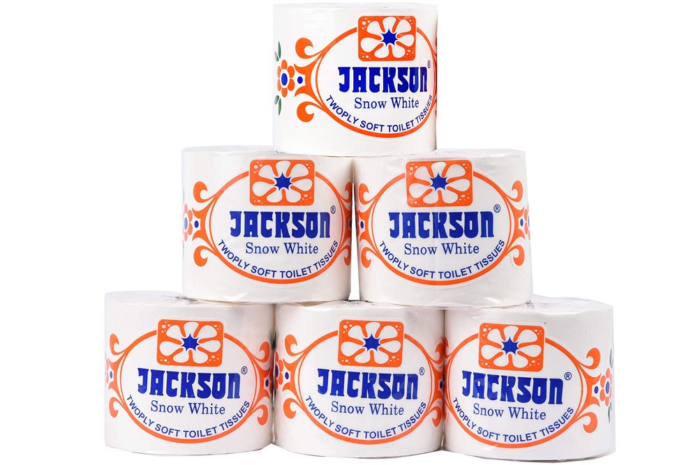 Jackson Toilet Paper Super Jumbo Size (Pack Of 12) Roll 550 Pulls/Roll 175gms/Roll Guaranteed