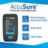 AccuSure YK011 Fingertip pulse oximeter with OLED Display, Audio Visual Alarm measures Blood Oxygen Saturation and Pulse Rate Monitor, Multicolor view 4