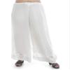 Sanvi Collections Viscose Pyjama Hand Embroidered(Lucknow Chikankari)(Half Pure) Teeki Jall For Women A137(White,46) view 1