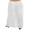 Sanvi Collections Viscose Pyjama Hand Embroidered(Lucknow Chikankari)(Half Pure) Teeki Jall For Women A137(White,46) view 2
