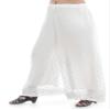 Sanvi Collections Viscose Pyjama Hand Embroidered(Lucknow Chikankari)(Half Pure) Teeki Jall For Women A137(White,46) view 3