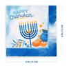 Hanukkah Napkins - 40 Pack - Hanukkah Paper Goods - Blue and White Chanukah Themed Party Supplies view 2
