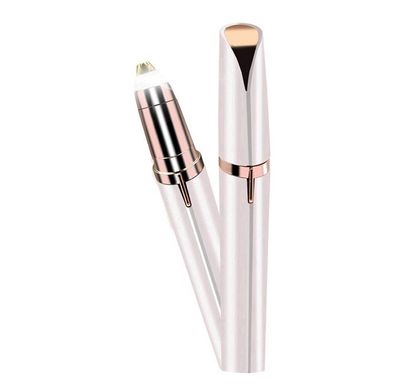 JRT Women's Portable Safe Painless Electric Eyebrow Trimmer, Hair Remover For Eyebrow, Face, Lips, Nose with Light for Women
