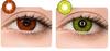 EYCOG Monthly 2 Pair Brown-Hazel Colored 0 Power Contact Lenses for Eyes Men and Women view 1